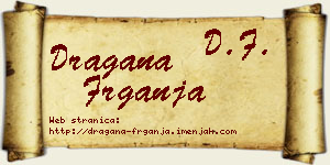 Dragana Frganja vizit kartica